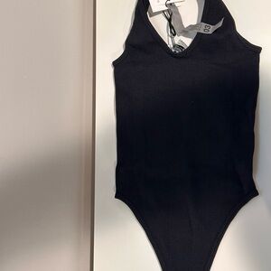 Zara Black Women’s Bodysuit Size M-L NWT